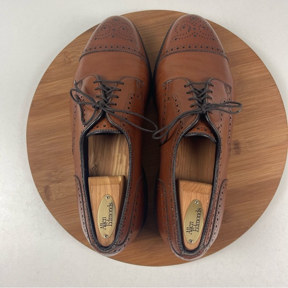 Allen Edmonds “Sanford” Walnut Cap Toe Men’s Oxfords main image 6